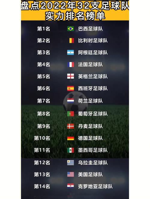 世界杯排名前20的国家